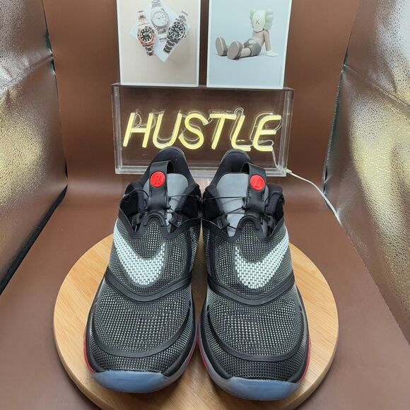 Nike Adapt BB 2.0 Black/White/Bright Crimson Auto Laces Mens SZ 11 - Picture 7 of 12